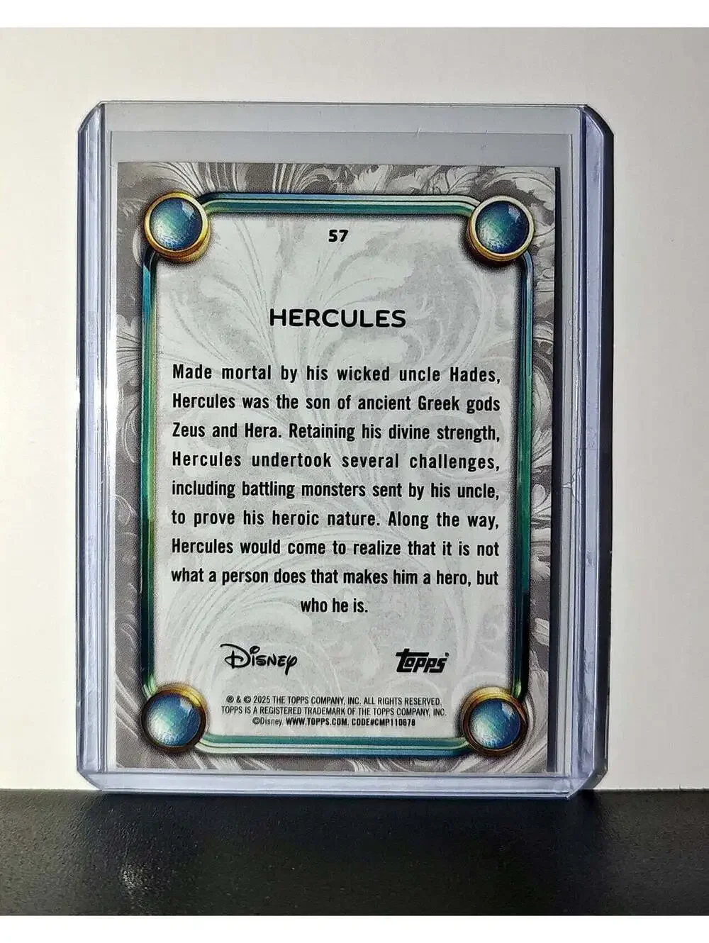 Hercules 2025 Topps Disney Wonder #57 Card Hercules